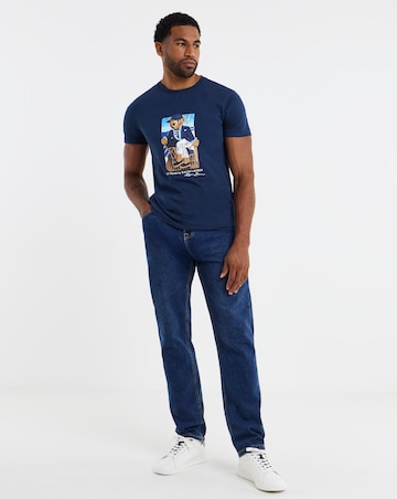 Polo Ralph Lauren Short Sleeve Bear Graphic T-Shirt - Navy