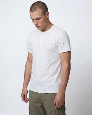Grandad T-Shirt Long Length-White