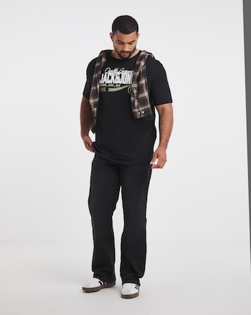 Jack & Jones Graphic Logo Tee - Black