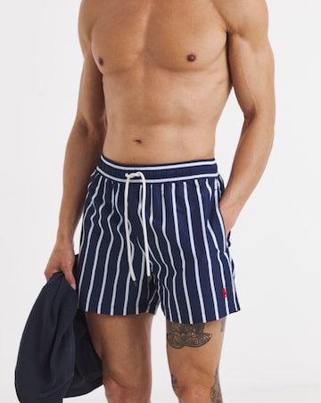Polo Ralph Lauren Stripe Swimshort - Navy/White