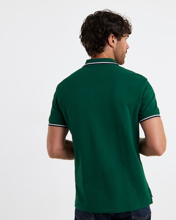 Polo Ralph Lauren Short Sleeve Tipped Polo - Forest Green