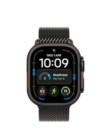 Apple Watch Ultra 4 GPS + Cellular 49mm - Black Titanium/Black Milanese Loop - M
