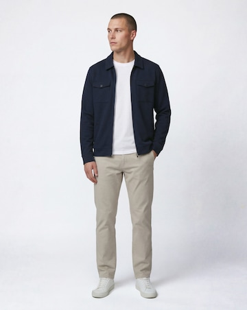 Folio Interlock Zip Shacket-Navy