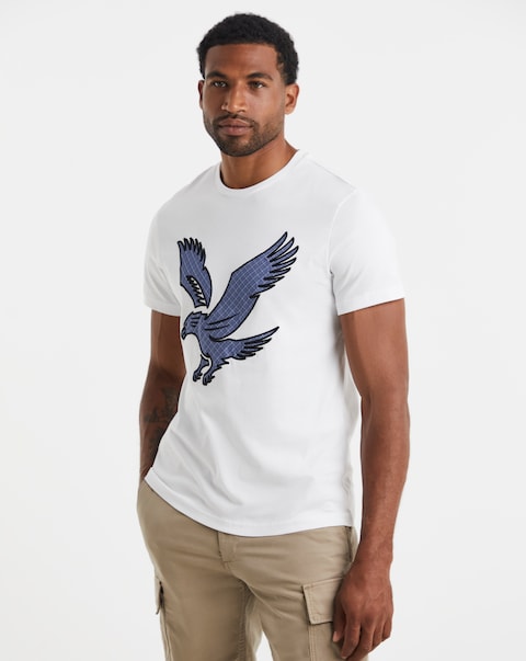 Lyle & Scott Graphic Eagle Short Sleeve T-Shirt - White