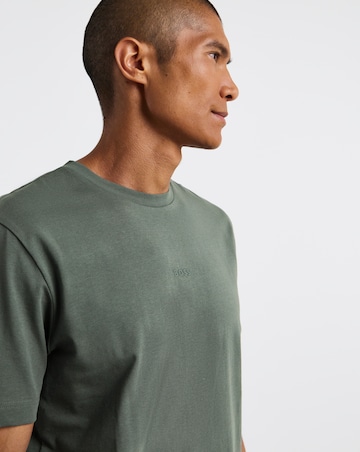 BOSS Short Sleeve Centre Logo T-Shirt - Dark Green