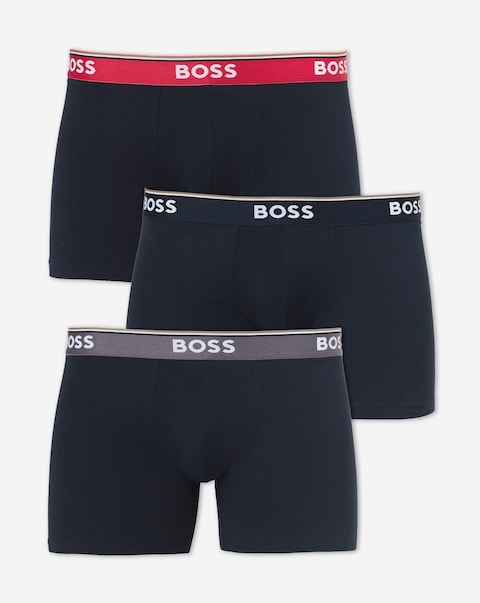 BOSS Power 3 Pack Boxer Brief - Navy