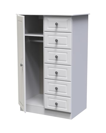 Peregrine Ready Assembled 1 Door 5 Drawer Kids Wardrobe - Kids