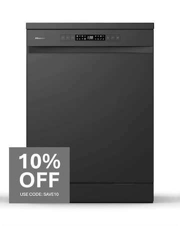 Hisense HS622E90BUK Dishwasher, E rated, 13 place setting