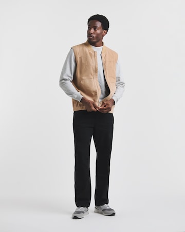 Union Black Loose Fit Stretch Gabardine Jeans