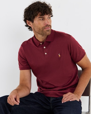 Polo Ralph Lauren Short Sleeve Soft Cotton Polo - Wine Heather