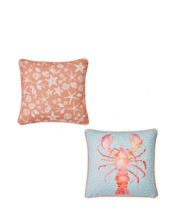 Fusion Lobster Outdoor Filled Cushion