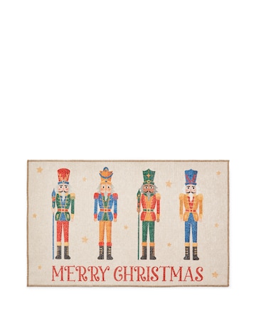 Christmas Nutcrackers Washable Doormat