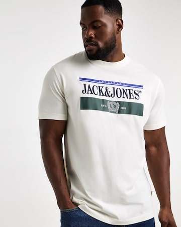 Jack & Jones Frederiksberg Graphic Box T-Shirt - Off White