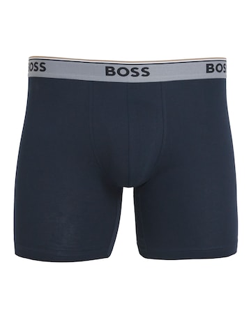BOSS 3 Pack Long Leg Boxer Breif - Navy
