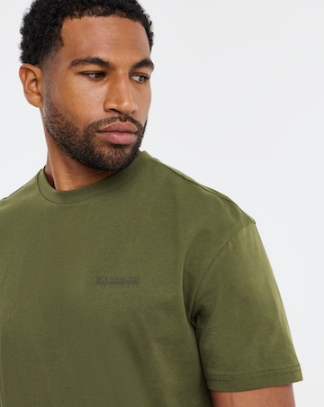 Napapijri Yourte Short Sleeve Back Graphic T-Shirt - Olive