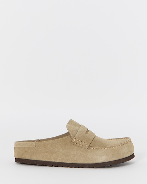 Birkenstock Classic Suede Naples Loafers - Taupe