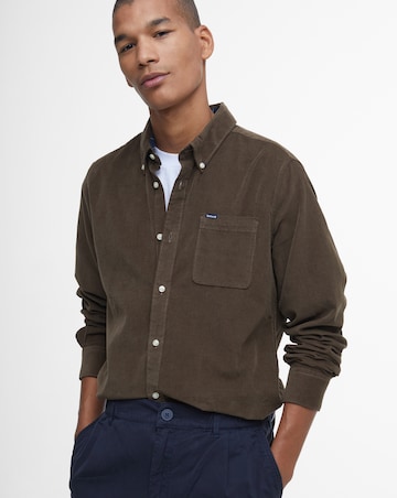 Barbour Ramsey Long Sleeve Tailored Cord Shirt - Brown