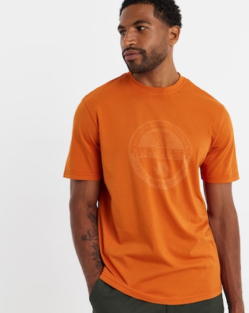 Napapijri Bollo Short Sleeve T-Shirt - Orange
