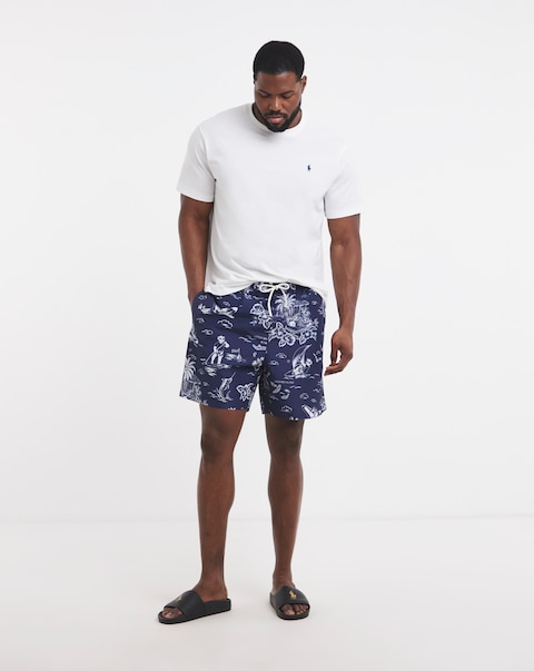 Polo Ralph Lauren Printed Swim Shorts - Navy