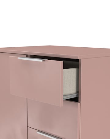 Humber Ready Assembled 1 Door 5 Drawer Kids Wardrobe - Kids