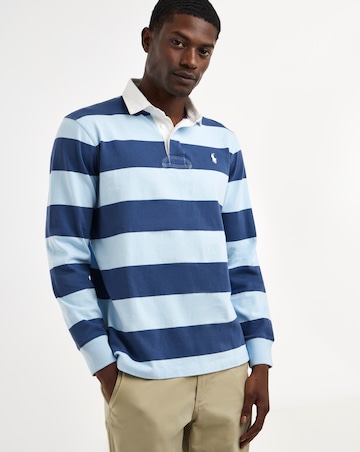 Polo Ralph Lauren Long Sleeve Stripe Rugby - Navy/Blue