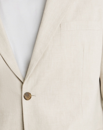Jack & Jones Premium Martin Linen Blend Suit Jacket - Natural