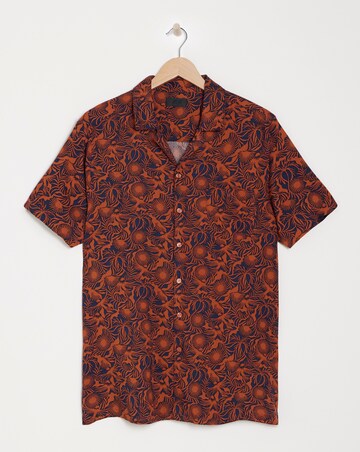 Short Sleeve Viscose Print Shirt