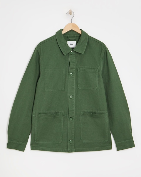 Green Washed Cotton Shacket