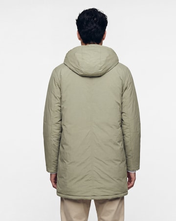 Khaki Shower Resistant Lightweight Padded Parka