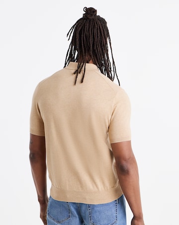 Polo Ralph Lauren Short Sleeve Knitted Polo - Camel