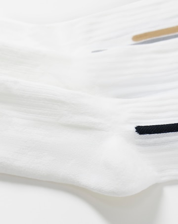 BOSS 3 Pack Rib Sport Socks - White