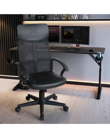 X Rocker Vanguard Office Mesh Gaming Chair - Black
