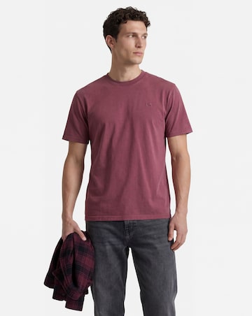Union Garment Dyed T-Shirt- Burgundy