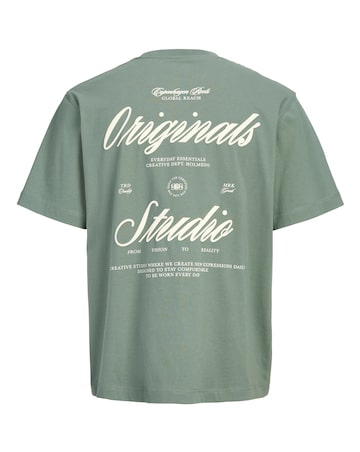 Jack & Jones Norrebro Typo Back Print T-Shirt - Green