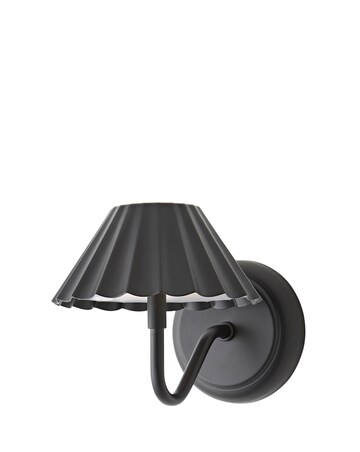 ValueLights Avery Black Rechargeable Easy Fit Wall Light
