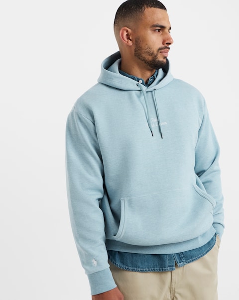 Polo Ralph Lauren Script Logo Hoodie - Blue Heather