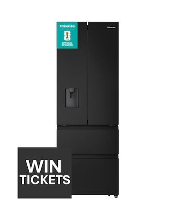 Hisense RF632N4WFE Fridge Freezer - Black E Rated