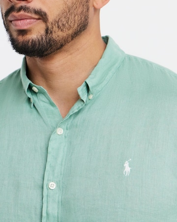 Polo Ralph Lauren Long Sleeve Linen Shirt - Faded Mint