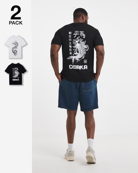 Jack & Jones Fred Crew Neck T-Shirt 2 Pack
