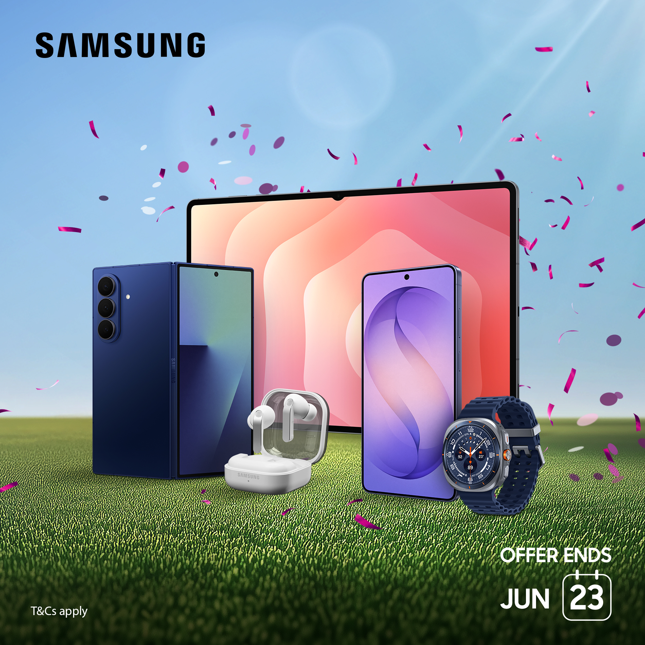 New products for Samsung Cashback offer