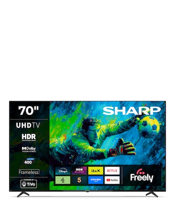 Sharp 4T-C70GK4245KB 70in 4K Ultra HD Smart TiVo LED TV with Freely
