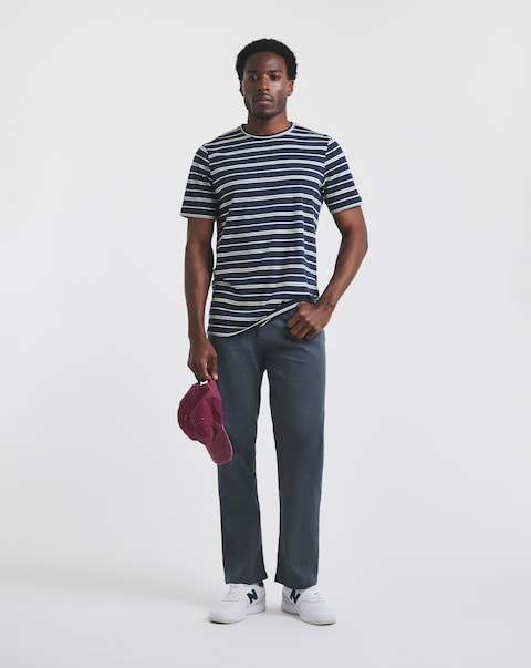 Union Blue Loose Fit Stretch Gabardine Jean