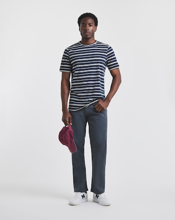 Union Blue Loose Fit Stretch Gabardine Jean