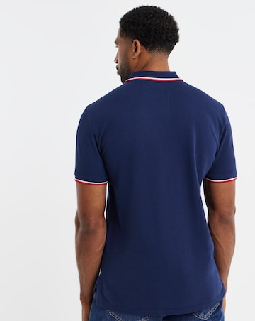 Polo Ralph Lauren Short Sleeve Tipped Polo - Navy