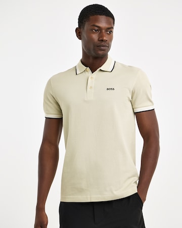 BOSS Short Sleeve Paddy Polo - Light Beige