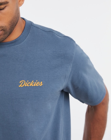 Dickies Short Sleeve Wellsville Back Graphic T-Shirt - Retro Inidgo