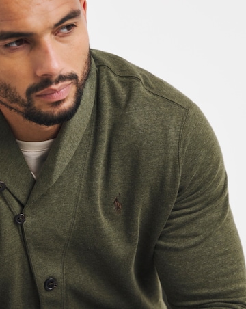Polo Ralph Lauren Double Knit Cardigan - Green Heather
