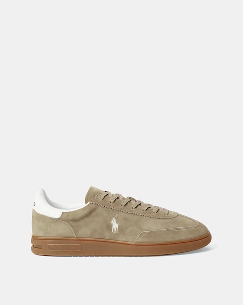 Polo Ralph Lauren Bedford Suede Trainers - Beige