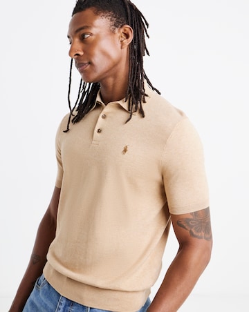 Polo Ralph Lauren Short Sleeve Knitted Polo - Camel