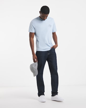 Tommy Hilfiger Short Sleeve Script Stack T-Shirt - Blue